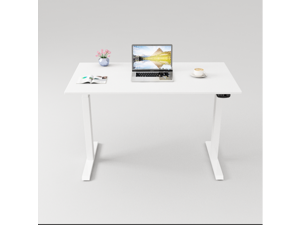 Gaming Desk Electric Lift Standing Desk Home Office Computer Desk With Dual German OKIN Motor White 47.2"L x 23.6"Wx28.3''-48'' H Gaming Desk Electric Lift Standing Desk Home Office Computer Desk With Dual German OKIN Motor White 47.2"L x 23.6"Wx28.3''-48'' H