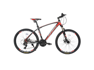 26" Aluminum Mountain Bike 24 Speed Mountain Bicycle with Suspension Fork Advanced Ergonomic Red Color 26" Aluminum Mountain Bike 24 Speed Mountain Bicycle with Suspension Fork Advanced Ergonomic Red Color