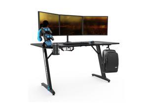 Ergonomically Z Shaped Home Office Desk Gaming Desk with Headphone Holder Cup Holder Plug Board holder Game Handles Holder Ergonomically Z Shaped Home Office Desk Gaming Desk with Headphone Holder Cup Holder Plug Board holder Game Handles Holder