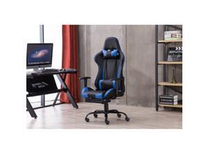 High Back Swivel Gaming Chair Ergonomic E-Sports Chair Home Office Chair Computer Game Chair with Backrest and Seat Height Adjustment, Swivel Rocker, Headrest, Lumbar Support and Footrest High Back Swivel Gaming Chair Ergonomic E-Sports Chair Home Office Chair Computer Game Chair with Backrest and Seat Height Adjustment, Swivel Rocker, Headrest, Lumbar Support and Footrest