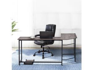 66'' L-shaped Desk Home Office Desk Computer Desk Gaming Desk Large Workstation with CPU Stand and Steel Structure 66'' L-shaped Desk Home Office Desk Computer Desk Gaming Desk Large Workstation with CPU Stand and Steel Structure