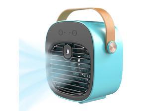 Gemdeck Portable Air Conditioner Rechargeable Personal Air Cooler with 3 Speeds Duration Blue
