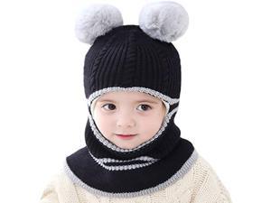 Gemdeck Baby Girls Boys Winter Hat Scarf Earflap Hood Scarves Caps