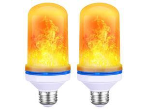Gemdeck Flame Lamp Flame Effect Bulb, LED Flickering Light Bulb 2Pack Yellow