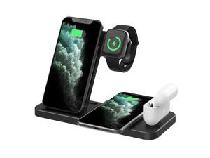 Gemdeck Foldable Wireless Charger 3 in 1 Wireless Charging Station 15W FastCharging Stand