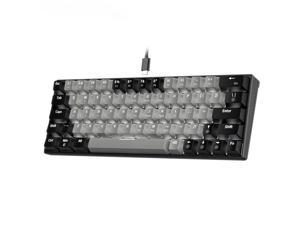 Gemdeck Mechanical Keyboard 64 Keys RGB LED Backlit Wired Gaming Keyboard
