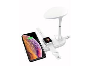 Gemdeck Wireless Charger 3 in 1 Charging Station Fast Wireless Charger Stand Desk Lamp