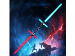 Gemdeck 2pcs Laser Sword Lightsaber Double Sword Katana Toys Gift For Boy