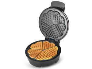CROWNFUL Mini Waffle Maker Machine, 4 Inches Portable Small Compact Design,  Easy