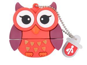 Decoration Cartoon ABS Pink Owl Appearance U Disk High Speed USB Memory Stick Bulk Flash Drive Memory Device 16GB Data Storage Transmission and Sharing of Music Photos Movies