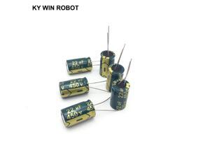 10 pcs Aluminum electrolytic capacitor 22 uF 450 V 13 * 20 mm frekuensi tinggi Radial Electrolytic kapasitor 10 pcs Aluminum electrolytic capacitor 22 uF 450 V 13 * 20 mm frekuensi tinggi Radial Electrolytic kapasitor