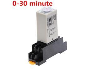 1pcs H3Y-2 DC 12V 24V /AC 110V 220V Delay Timer Time Relay 0 - 30 Minute with Base 5A 1pcs H3Y-2 DC 12V 24V /AC 110V 220V Delay Timer Time Relay 0 - 30 Minute with Base 5A