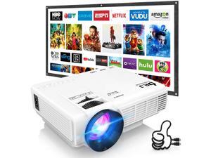 DR. J Professional HI-04 Mini Projector Outdoor Movie Projector with 100Inch Projector Screen, 1080P Supported Compatible with TV Stick, Video Games, HDMI,USB,TF,VGA,AUX,AV DR. J Professional HI-04 Mini Projector Outdoor Movie Projector with 100Inch Projector Screen, 1080P Supported Compatible with TV Stick, Video Games, HDMI,USB,TF,VGA,AUX,AV