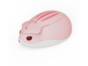 AKKO Peach MOMO Plus Pink Wireless Mouse, Hamster Mouse/office mouse/ portable mouse, Ergonomic Design 2.4G Wireless Transmission,Pink Mouse