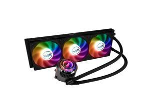 VALKYRIE C360-RGB Black all-in-one liquid CPU Cooler, 3*120mm S-RGB Fans/hub network/FDB bearing, Compatible with Intel LGA1700, 1151,1150,2066 and AM4 socket, Black Water Cooling