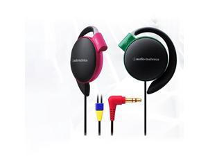 Audio Technica ATHEQ500 Ear Fit Headphones ATHEQ500 Green and Red Headphones