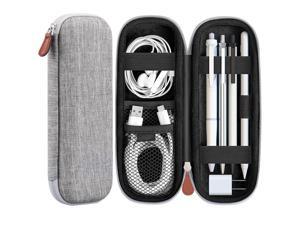 Case Holder for Apple Pencil 2 Premium Carrying Case for Stylus iPad Pro Pen Pencil Samsung Huawei Apple Pen Accessories USB Cable Earphone Fountain Pen Gray