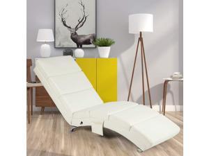 Synthetic Leather Chaise Lounge with Massage Function Massage Chair