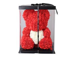 Rose Teddy Bear with Heart - 16” Flower Bear - Gift For Mothers Day, Valentines Day,Friends Birthday Anniversary & Bridal Showers Weddings Gift Box Rose Teddy Bear with Heart - 16” Flower Bear - Gift For Mothers Day, Valentines Day,Friends Birthday Anniversary & Bridal Showers Weddings Gift Box