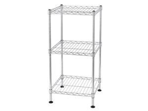Balight Concise 3 Layers MINI Carbon Steel & PP Storage Rack Silver Balight Concise 3 Layers MINI Carbon Steel & PP Storage Rack Silver