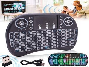 Brightup 2.4GHz Mini Wireless Keyboard with Touchpad,QWERTY Keyboard,LED Backlit,Portable Keyboard Wireless for laptop/PC/Tablets/Windows/Mac/TV/Xbox/PS3/Raspberry Pi .(i8+ Black) Brightup 2.4GHz Mini Wireless Keyboard with Touchpad,QWERTY Keyboard,LED Backlit,Portable Keyboard Wireless for laptop/PC/Tablets/Windows/Mac/TV/Xbox/PS3/Raspberry Pi .(i8+ Black)