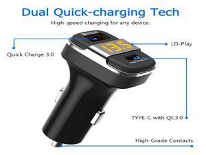 Brightup Type-C USB Car Charger, 18W 2-Port Fast Charging Adapter with PD&QC3.0 Compatible for Samsung Galaxy S20 Plus/Ultra/S20/S10/S9/Note 20/10, iPad Pro, Google Pixel, iPhone 12/11/Pro/Max Brightup Type-C USB Car Charger, 18W 2-Port Fast Charging Adapter with PD&QC3.0 Compatible for Samsung Galaxy S20 Plus/Ultra/S20/S10/S9/Note 20/10, iPad Pro, Google Pixel, iPhone 12/11/Pro/Max