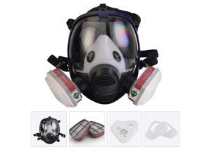 Brightup 360 degrees Face Respirator, Wide Field of View Full Face Lightweight Respirator Painting Spraying Decoration Woodworking Gas Respirator Brightup 360 degrees Face Respirator, Wide Field of View Full Face Lightweight Respirator Painting Spraying Decoration Woodworking Gas Respirator