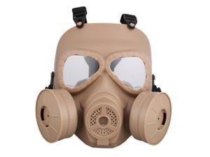 Brightup Airsoft Tactical Protective Mask, Safety Full Face Eye Protection Skull Dummy Toxic Gas Mask with Adjustable Strap for BB Gun CS Cosplay Costume Halloween Masquerade No Batteries 2 Filter Brightup Airsoft Tactical Protective Mask, Safety Full Face Eye Protection Skull Dummy Toxic Gas Mask with Adjustable Strap for BB Gun CS Cosplay Costume Halloween Masquerade No Batteries 2 Filter