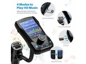 Brightup Car Bluetooth Transmitter, Strong Microphone Bluetooth Car Radio Adapter with 1.8" Color Screen for Hands Free Calls, Supports QC3.0 Charging, Treble and Bass Sound Music Player Brightup Car Bluetooth Transmitter, Strong Microphone Bluetooth Car Radio Adapter with 1.8" Color Screen for Hands Free Calls, Supports QC3.0 Charging, Treble and Bass Sound Music Player