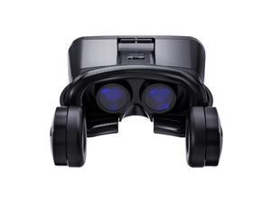 3D VR Glasses Virtual Reality Glasses for 4.7-6.7 Smart Phone iPhone Android Games Stereo with Headset Controllers