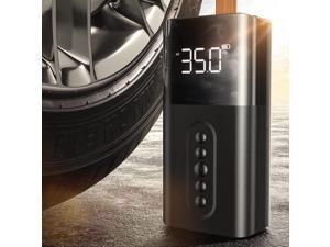 Tire Inflator Portable Air Compressor,150PSI Super Fast Cordless Air Pump with LCD Wide Display Screen [6000mAh Strong Power], Tire Pump with Pressure Gauge for Car Bike Motor Ball