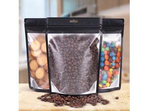150 Pieces Resealable Bags (6"x9", 4"x6") for Food Storage, Mylar Bags Smell Proof Bagswith Clear Window,Stand Up DesignPackaging Bags for Coffee Beans, Cookie, Lipstick, Candy