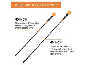 Balight Golf Swing Trainer Warm-Up Stick For Pre- Round Warm-up 40 inches (Orange)