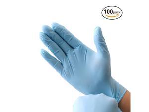Wostar Nitrile Disposable Gloves Pack of 100, Latex Free Safety Working Gloves for Food Handle or Industrial Use Wostar Nitrile Disposable Gloves Pack of 100, Latex Free Safety Working Gloves for Food Handle or Industrial Use