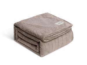 Flannel Fleece, Throw Size, Blanket Taupe Grey Blanket – Soft, Fluffy and Warm Blanket for Bed, Couch, Sofa, Travel, Camping and Pet