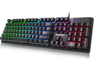 Gaming Mechanical Keyboard Blue Red Switch 87key RU/US Wired Keyboard Anti-ghosting RGB/ Mix Backlit LED USB For Gamer PC Laptop
