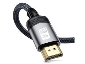 4K HDMI Cable 20ft,Sweguard HDMI 2.0 Cable High Speed 18Gbps Gold Plated Nylon Braid HDMI Cord Supports 4K@60Hz,2K@144Hz,3D,HDR,UHD 2160P,1440P,1080P,HDCP 2.2,ARC for Apple TV,Fire TV,PS4,PS3,PC-Grey