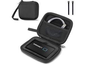 ProCase Samsung T7/ T7 Touch Portable SSD Hard Carrying Case and 2 Cable Ties, Hard EVA Shockproof Storage Travel Organizer for T7/ T7 Portable 500GB 1TB 2TB USB 3.2 External Solid State Drives-Black ProCase Samsung T7/ T7 Touch Portable SSD Hard Carrying Case and 2 Cable Ties, Hard EVA Shockproof Storage Travel Organizer for T7/ T7 Portable 500GB 1TB 2TB USB 3.2 External Solid State Drives-Black