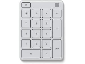 verband propeller Fysica Microsoft Number Pad - Glacier. Standalone Number Pad for Numeric Input.  Wireless, Bluetooth 18-Key Number Pad with Up to 24 Months Battery Life -  Newegg.com