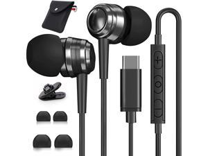 USB C Headphones USB C Earbuds YUANBAI USB C Earphones Wired DAC Type C Earbuds  Noise Canceling inEar Headphones with Microphone for Samsung Galaxy S21 Ultra 5G S20 FE OnePlus 9 8 Pro iPad Air 4