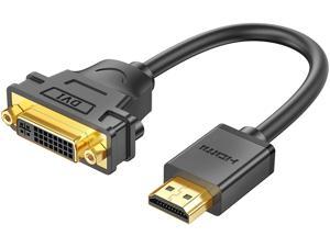 UGREEN HDMI to DVI Cable, HDMI to DVI 24+5 DVI-I Male to Female Adapter Converter Video Cord 1080P for Nintendo Switch, PS4 PS3, Xbox 360, Xbox One, Blu-ray, Roku, TV Box, HDTV, DVD, Projector, 20cm