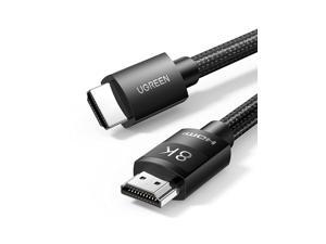 UGREEN HDMI 21 Cable 8K 48Gbps 15FT Ultra High Speed 8K HDMI Braided Cord 4K120Hz 8K60Hz Support Dynamic HDR eARC Dolby Atmos HDCP Compatible with PS5 PS4 Xbox Roku TV HDTV Bluray Projector