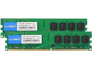 TECMIYO DDR2 800MHz Udimm Ram 4GB Kit (2x2GB) PC2-6400U Non ECC Unbuffered 1.8V CL6 2RX8 Dual Rank 240 Pin Udimm Desktop Memory Ram Module