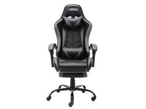 Goaic Gaming Chair PC Racing Game Chair Ergonomic 135° Adjustable Reclining Office Chair with Footrest, High Back Office Desk Computer Chair with Headrest and Lumbar Pillow Support (Black/Grey) Goaic Gaming Chair PC Racing Game Chair Ergonomic 135° Adjustable Reclining Office Chair with Footrest, High Back Office Desk Computer Chair with Headrest and Lumbar Pillow Support (Black/Grey)