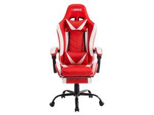 Goaic PC Gaming Chair Racing Style 135° Adjustable Reclining Ergonomic Design Gaming Chair with Footrest Headrest and Lumbar Pillow Support for Home,Office,Gamer Chair with Lumbar Support (White/Red) Goaic PC Gaming Chair Racing Style 135° Adjustable Reclining Ergonomic Design Gaming Chair with Footrest Headrest and Lumbar Pillow Support for Home,Office,Gamer Chair with Lumbar Support (White/Red)