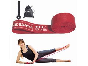 Long Resistance Bands Set with Door Anchor & Bag, Fabric Long Bands for Working Out, Full Body Workout Bands for Women & Men, Exercise Bands for Training, Home Workouts