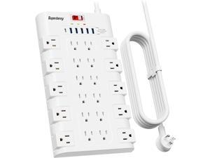 SUPERDANNY Power Strip Surge Protector with 22 AC Outlets an...