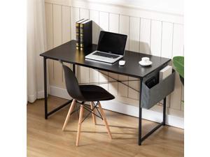 Sengo 55" Gaming Desk Computer Desk Home Office Desk Work Table Study Writing Table Workstation Desk for Home Office Furniture Brown