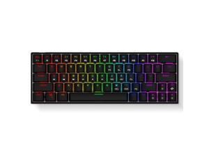 Ractous RTK63 60% Mechanical Gaming Keyboard True RGB Backlit TYPE-C Wired ABS doubleshot keycap 63Keys Portable Mini Ultra-Compact keyboard with Full key Programmable (Black) (Blue Switch) Ractous RTK63 60% Mechanical Gaming Keyboard True RGB Backlit TYPE-C Wired ABS doubleshot keycap 63Keys Portable Mini Ultra-Compact keyboard with Full key Programmable (Black) (Blue Switch)