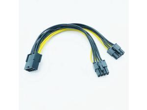 6+2 ZkeeShop 8 Pin Female to Dual 8Pin Male Splitter Power Adapter Cable GPU Power Cable 8 inch 1PCS 